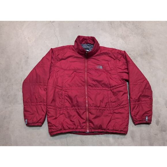 The North Face 3 In 1 Liner Mens XL Red Full Zip Mock Neck Puffer Polyester - Picture 1 of 9